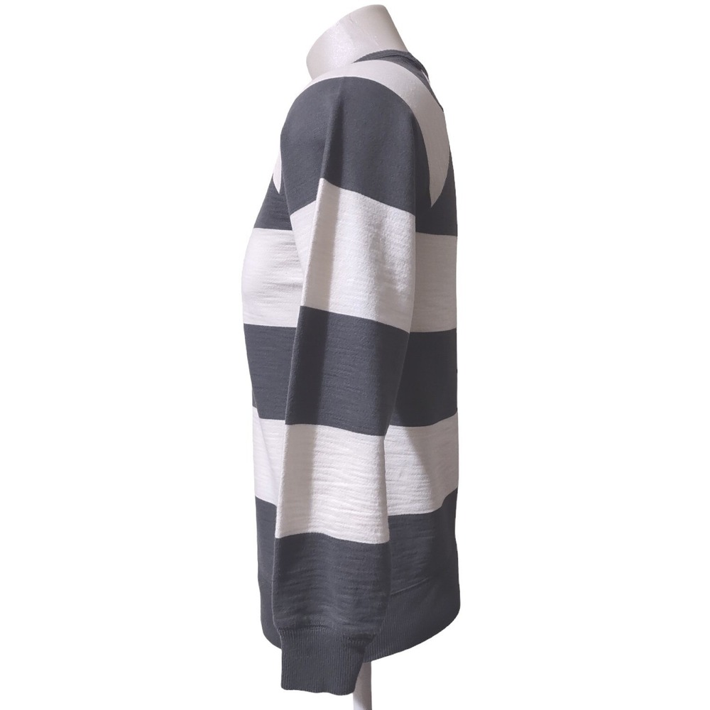 Sweatshirt Old Navy Grey White Striped XL Boys 14-16 Norm Core Streetwear Retro - Picture 4 of 10